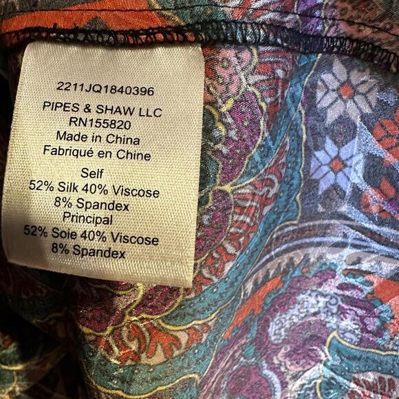 NWOT Veronica Beard Simmons V-neck Puffed Long Sleeve Silk Fitted Blouse SIZE 10 - Picture 7 of 8